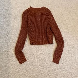 Mink pink shimmery sweater